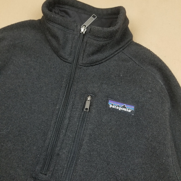 Patagonia Half Zip Pullover Black Better Sweater - Picture 4 of 7